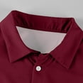 thumbnail image 7 of GrmtClth Men Dress Shirt Long Sleeve Regular Fit Button Down Shirt Business Soft Solid Casual Shirts Wine L, 7 of 7