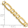 thumbnail image 2 of 14K Yellow Gold 5.5mm Concave Open Figaro Chain (28 X 5.5) Made In South Africa lfg140-28, 2 of 5
