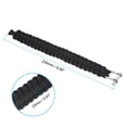 thumbnail image 2 of Pulseras de paracord de supervivencia Uxcell, pulsera de cordón de paracord multiusos, negra, 2 of 5