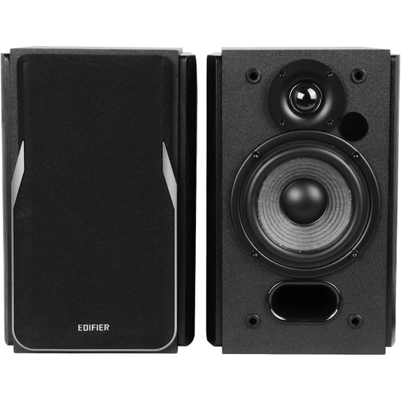 Restored Edifier R1380DB Active Bluetooth Bookshelf Speakers - Optical/Coaxial Input - 2.0 Wireless Studio Monitor Speaker - 42W RMS (Refurbished)