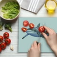thumbnail image 3 of Shark Cutting Board, Large Reef Shark Swimming Futuristic Computerrt Underwater Design, Decorative Tempered Glass Cutting and Serving Board, Large Size, Blue Grey White, by Ambesonne, 3 of 5