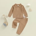 thumbnail image 2 of Gerichy Toddler Boy Clothes Fall Outfits Knit Collared Pullover Sweatshirt Pants Winter Clothing Boys 12 18 24 Months 2T 3T 4T 5T, 2 of 4
