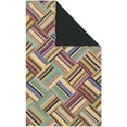 thumbnail image 4 of SAFAVIEH Straw Patch Peter Geometric Area Rug, Pink/Multi, 4' x 6', 4 of 8