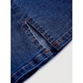 thumbnail image 4 of Dark Wash Square Neck Denim Bodycon Mini Dress, 4 of 16