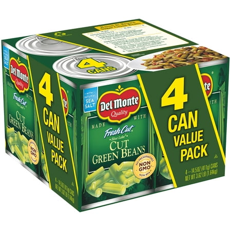 (8 Cans) Del Monte Fresh Cut Blue Lake Cut Green Beans, 14.5