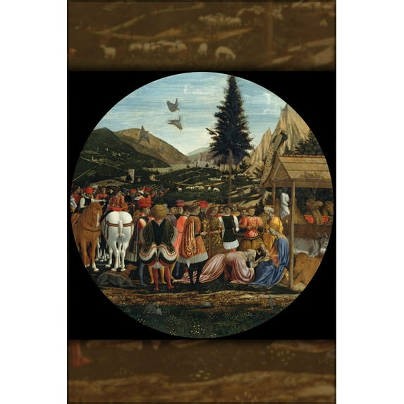 24"x36" Gallery Poster, Adoration of the Magi by domenico veneziano