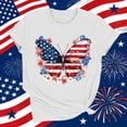 thumbnail image 5 of Vetsdori Womens Patriotic Shirts Short Sleeve USA Years Anniversary Pullover Summer 4th of July Graphic Crew Neck,Red White and Blue Casual Tops for Women Independence Day, 5 of 7