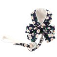 thumbnail image 1 of Reheyre Bow-Knot Design Anti-Escape Pet Chest Strap - Breathable Fashion Harness with Traction Leash for Traveling, 1 of 8