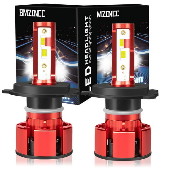 H4 LED Headlight Bulbs,Super Bright 9003 Headlights Bulb Conversion Kit, 6000K Cool White IP68 Waterproof, Easy Installation, Pack of 2