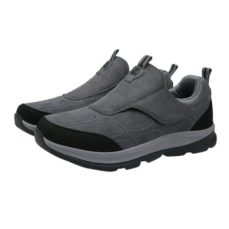 

HOMEMAXS Bottom Sports Shoes Elderly People Sports Shoes Skid Resistance Walking Shoes Thicken Sports Shoes (Grey Size 38)