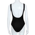 thumbnail image 7 of JIANJIA One Piece Swimsuit Women Summer Solid Color Strappy V Neck Elastic Retro Womens One-Piece Swimsuits Beachwear,Black,L, 7 of 7