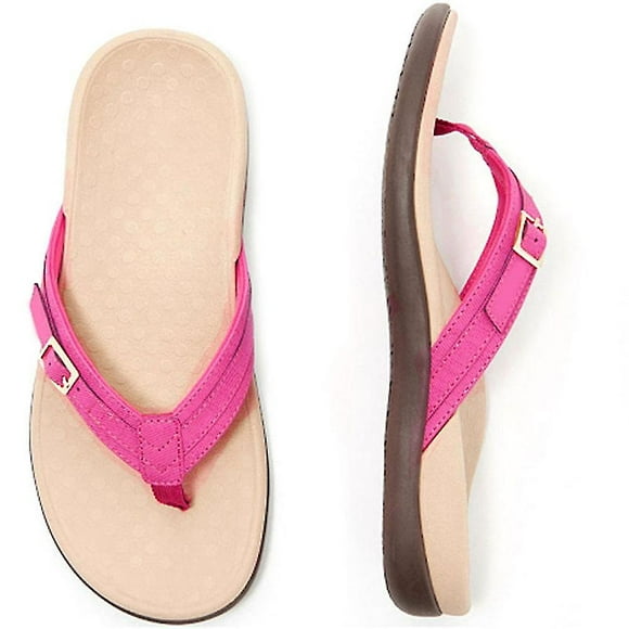 Vionic Thong Sandals With Buckle Women Casual Non-slip Flip-flop Beach Sandal