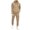 T845 Khaki, variant on Curuila Sweatsuits Mens 2 Piece Outfit With Pocket Long Sleeve Letter Print Hooded Sweatshirt With Sweatpants Everyday Wear Comfort Tracksuit Size L