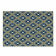 thumbnail image 1 of Ethnic Cutting Board, Vintage Tile Ornament Diagonal Pattern with Art Influences, Decorative Tempered Glass Cutting and Serving Board, Small Size, Blue Orange Beige, by Ambesonne, 1 of 1