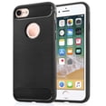 thumbnail image 1 of Funda Premium Fibra de Carbono NETONBOX para iPhone 7 iPhone 8 iPhone SE 2020 Suave Flexible Color Negro, 1 of 2
