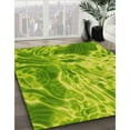 thumbnail image 2 of Ahgly Company Indoor Square Patterned Dark Lime Green Area Rugs, 3' Square, 2 of 6