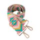 thumbnail image 1 of Dsigo Correa Para Bolso De 2.0 In De Ancho Con Hebilla Dorada Bordada, Correa Para El Hombro Para Bolso, Bolso De Lona, ​​Bolso Cruzado (Rombo Rosa), 1 of 5