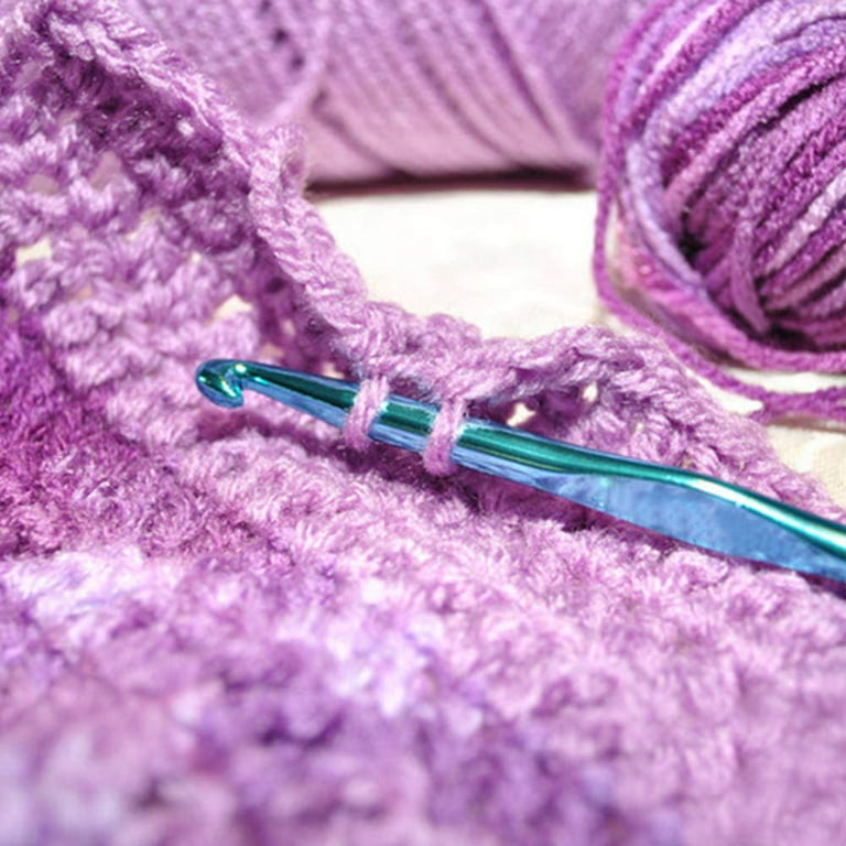 Heldig 14 x Aluminum Crochet Hooks Knitting Needles Weaving Needles Crochet  Hooks Set, 2.0MM / 2.5MM / 3.0MM / 3.5MM / 4.0MM / 4.5MM. / 5.0MM / 5.5MM