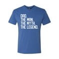 thumbnail image 2 of Wild Bobby, Dad The Man The Myth The Legend Father's Day Mens Premium Tri Blend Tee, Vintage Royal, X-Large, 2 of 6