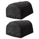 thumbnail image 3 of Funda protectora para reposabrazos de sillón, tela protectora elástica impermeable, 2 piezas, extraíble para sillón reclinable, antideslizante, Negro Macarena Funda para reposabrazos de sofá., 3 of 8