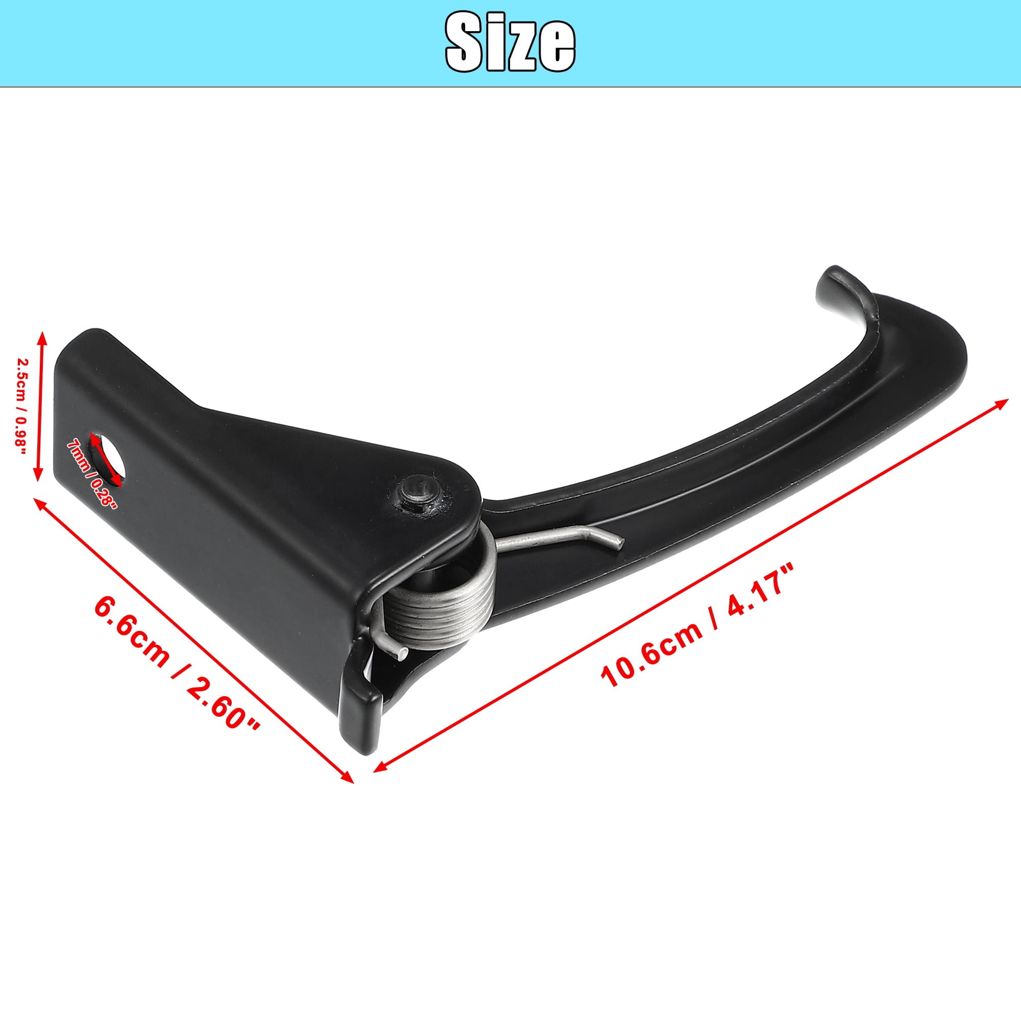 Unique Bargains Hood Safety Catch Latch Front Hood Safety Lock Hook for Jeep Wrangler