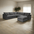 thumbnail image 4 of Urban Cali Long Beach Canapé Sectionnel d'Angle Modulaire avec Ottoman (Gris Bleu), 4 of 38