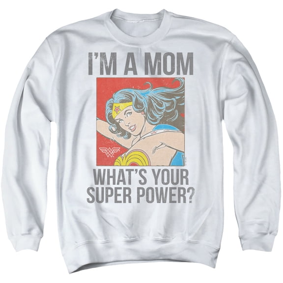 Wonder Woman I'm A Mom Comic Unisex Adult Crewneck Sweatshirt