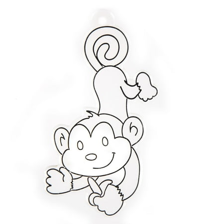 Hello Hobby Ready-to-Paint Monkey Suncatcher