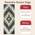 thumbnail image 6 of Hallway Runner Rug 2'x6' Washable Area Rugs Non Slip Laundry Rug Runner Floor Carpet Runners for Hallways Entryway Laundry Room Kitchen, 6 of 11