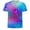 Blue, variant on Mens Graphic Tees Summer Trend Graffiti Painting 3D Digital Printed Short Sleeve Crew Neck Loose Custom Casual Mens Tees L