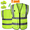 Green, variant on 2-Pack Reflective Safety Vest for Men and Women, High Visibility Vest with Pockets, Breathable Mesh, Construction Vest with Whistle and Neon Silver Strip, Green, XL
