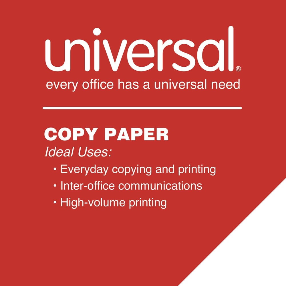 11 in. x 17 in. 92 Bright 20 lbs. Bond Weight Copy Paper - White (5 Reams/Carton)
