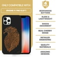 thumbnail image 7 of Case Yard Wooden Case for iPhone-11-Pro Soft TPU Silicone cover Slim Fit Shockproof Wood Protective Phone Cover for Girls Boys Men and Women Supports Wireless Charging Eagle Sketch Design, 7 of 7