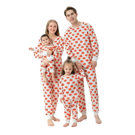 

Floleo Family Wear Women Mom Spring And Autumn Halloween Parent-child Pajamas