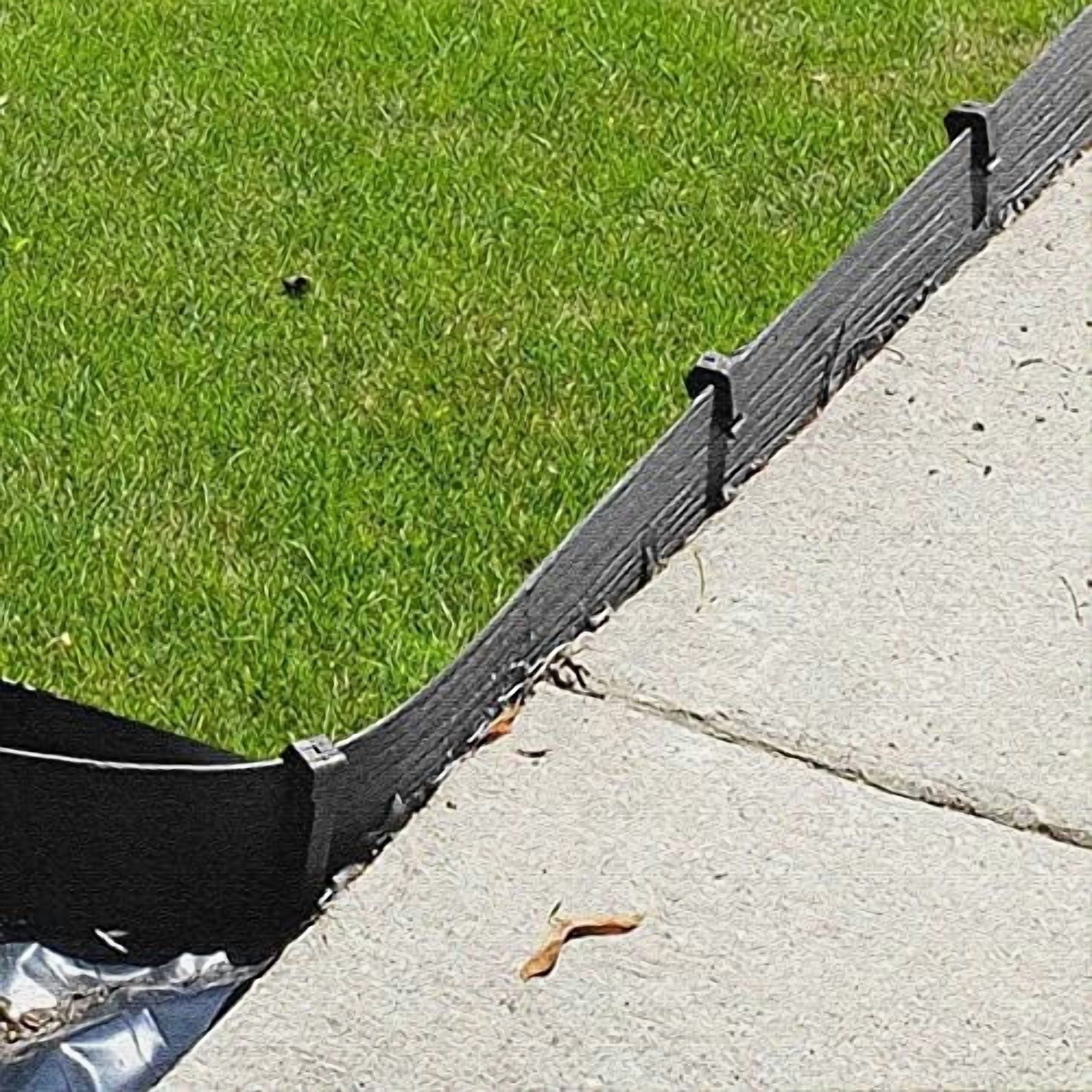 30 PCS Landscape Edging Garden Stakes, 10 Inch Black Landscaping Anchoring Spikes Heavy Duty Plastic Garden Ground Netting Stakes for Edging, Terrace & Garden