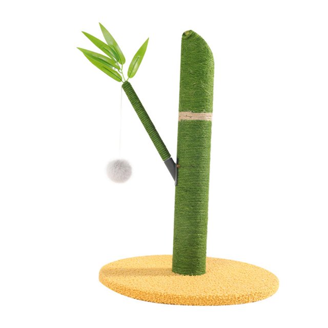 Base del juguete interactivo muebles del Bambú Gloria Poste rascador para gatos