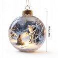 thumbnail image 3 of ARVELLIA Light Up Christmas Ball Ornament, Glowing Story Diorama Christmas Ornaments, Hanging Mini Scene Bauble for Holiday Christmas Tree Decor 3.93 in, 3 of 7