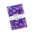 thumbnail image 3 of 26 piezas de adornos navideños de bolas irrompibles, accesorios navideños, adornos para árboles de Navidad, adornos decorativos para bar, cumpleaños Púrpura, 3 of 8
