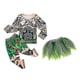 thumbnail image 3 of 3-10Years Children Suit Spring and Autumn Baby Boy Moana Cartoon Long Sleeve Top + pants + grass skirt Outfit Set -NMAOV, 3 of 3