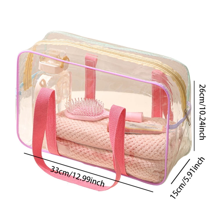 Travel Toiletry Bag Clear - Waterproof Hanging Shower Bag with Zipper, Portable Transparent Cosmetic Organizer for Airplane, Concert, Camping, Work Essentials - Friendly & Compact Foldable Design - Walmart.com Travel Toiletry Bag Clear - Waterproof Hanging Shower Bag with Zipper, Portable Transparent Cosmetic Organizer for Airplane, Concert, Camping, Work Essentials - Friendly & Compact Foldable Design - Walmart.com