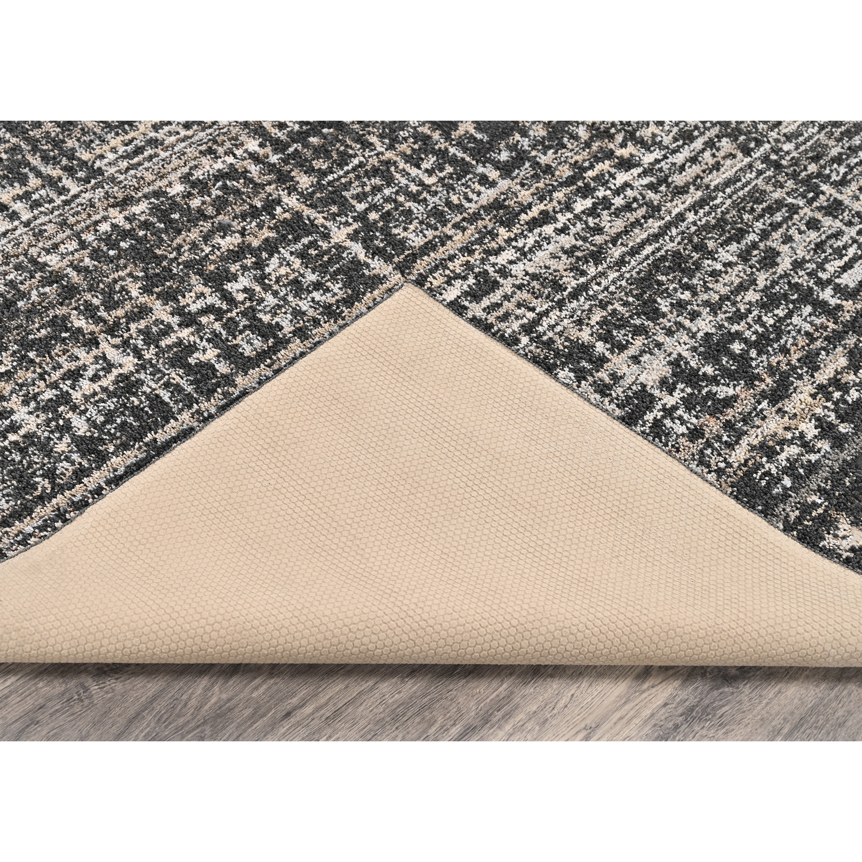Garland Rug Rumba Cinder Gray/Earth Tone Indoor Runner Rug, 3' x 12'
