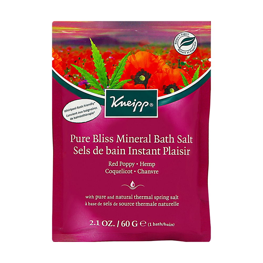 Kneipp Kneipp Red Poppy Hemp Bath Pure Bliss Mineral Bath Salt 1