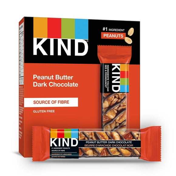KIND Almond Peanut Butter & Dark Chocolate, 40g, 5 Count Box, 5 x 40 g bars, 200 g