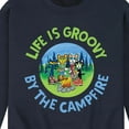 thumbnail image 3 of Pete The Cat - Life Is Groovy By The Campfire - Men's Crew Neck Fleece Pullover, 3 of 6