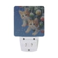 thumbnail image 2 of Cute Cats Hang on Christmas Tree LED Night Light Sensor Lamp Plug-in Adjustable Brightness 2 Pack, 2 of 7