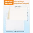 thumbnail image 2 of Juego de tarjetas y sobres con acuarela Lazydrop Artistic, 50 hojas, 2 of 7