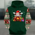 thumbnail image 4 of Cavosen Christmas Comfortable Hoodie for Man Big and Tall Long Sleeve Loose Hoodie Santa Graphic Stretch Drawstring Sweatshirt Outdoor Tops, 4 of 5