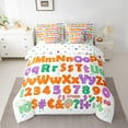 thumbnail image 2 of Castle Fairy Teens Monogrammed Letter Initial 7-Piece Bedding Comforter Set,Colorful Number King Bedding Sets,Kawaii Cute Ultra Soft Bed Sheets,Super Cozy Room Decor, 2 of 8