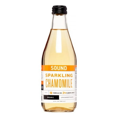 SOUND Organic Sparkling Ready to Drink Chamomile Tea, Vanilla & Elderflower, 12 Fl Oz (Case of (Best Way To Drink Chamomile Tea)
