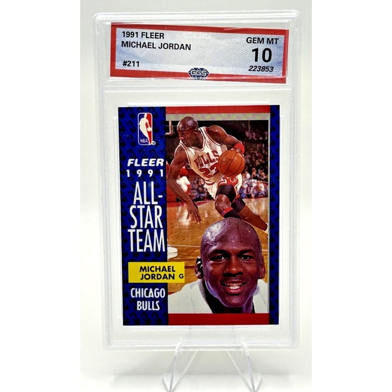 graded michael jordan cards PSA 10 Basketball Card Mystery Pack : Collectibles & Fine Art Graded 10 1991 Fleer Base